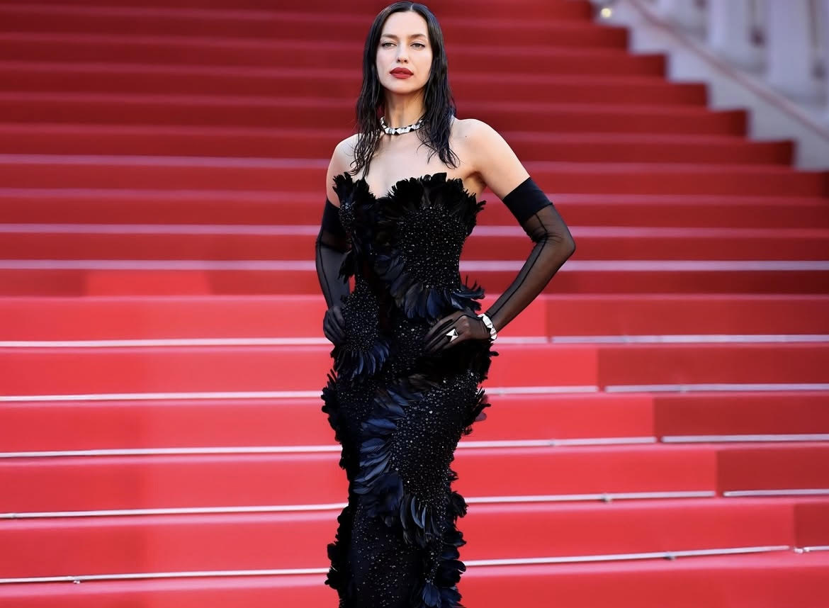 Couture Ascends: Irina Shayk Commands Cannes in Elie Saab